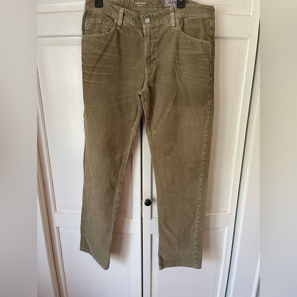 AG Adriano Goldschmied Olive Chinos